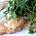 Yellow Tail Snapper, Peach Cous Cous, Watercress