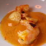 #5 Shrimp with Chipotle, Kabocha Squash, Saffron Broth