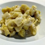 Tortellini with Veal and Pork, Parmesan Sauce