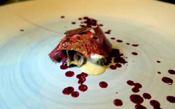 Morel, blueberry, Lapsang Souchong